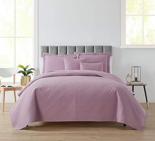 Miniatura 40 de Clara Clark Edredones Tamaño King - Juego de Cubrecama Colcha para Todas las Estaciones, Tejido Pinsonic Ropa de Cama Ligera - Juego de Edredón King