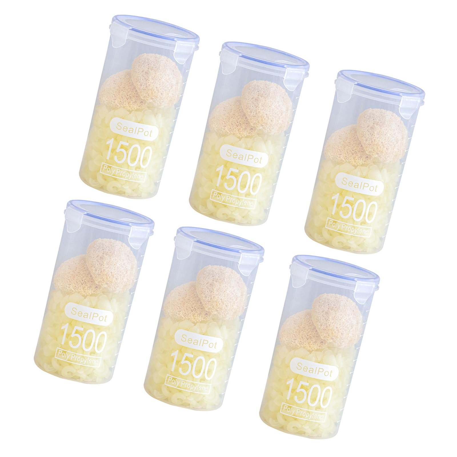 YROHGKPN Stackable Transparency Food Containers Leakproof Canisters for Rice Beans Storage Kitchen Gadget PP Organization Containers