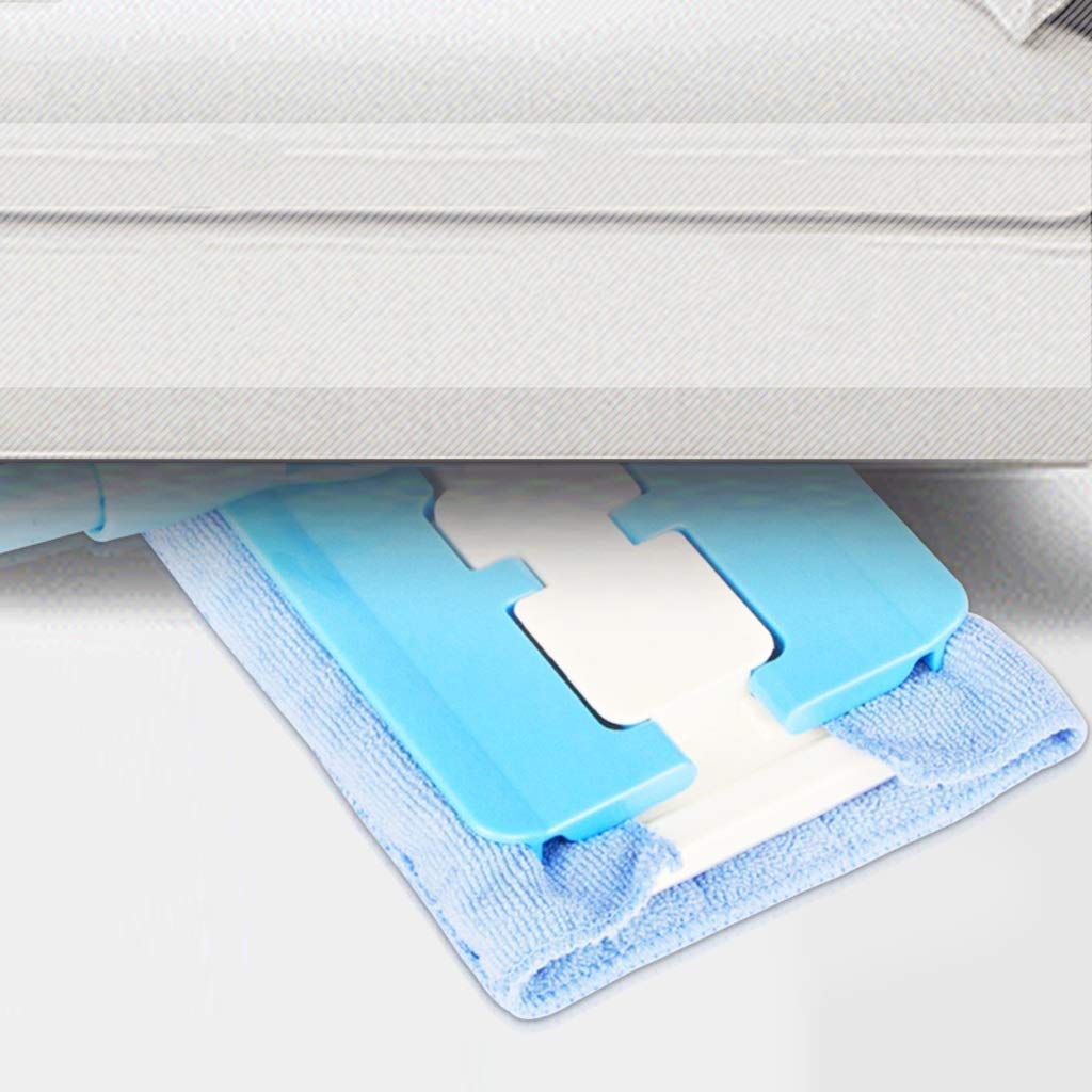 Trapeador de Microfibra Profesional, Mango de Acero Inoxidable, tamaño de Almohadilla, recambios de paño de Microfibra y 1 Estropajo para Eliminar la Suciedad incluidos