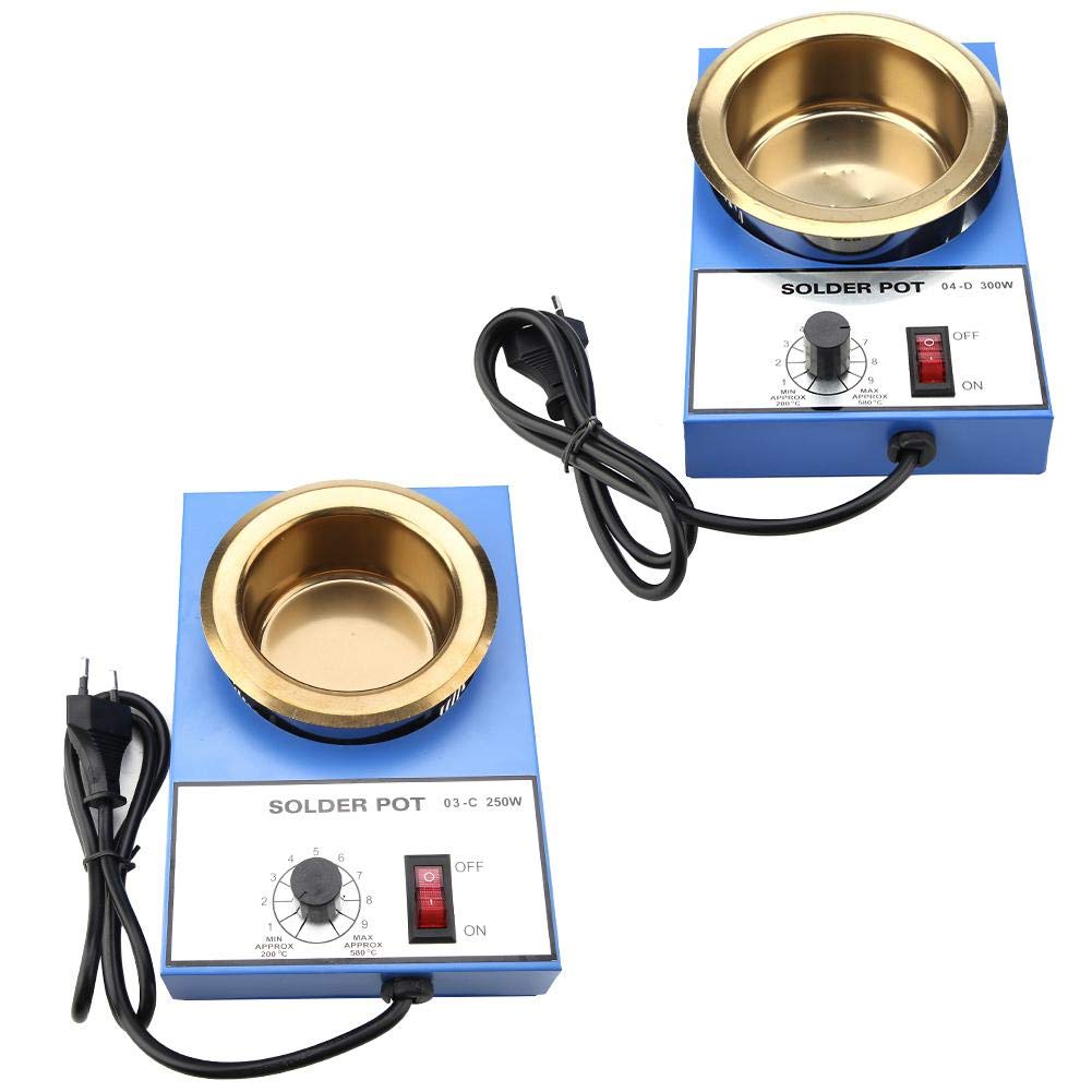100mm Bain à Souder en Pot sans Plomb, Capacité 1200g 220V (prise EU)(EU Plug(300W))