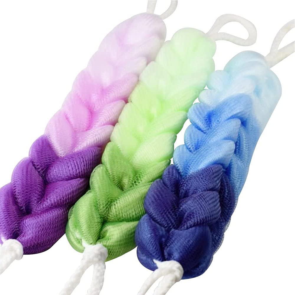 Shower Puff Mesh Pouf Bath Sponge For Back Lower Legs | Desertcart INDIA