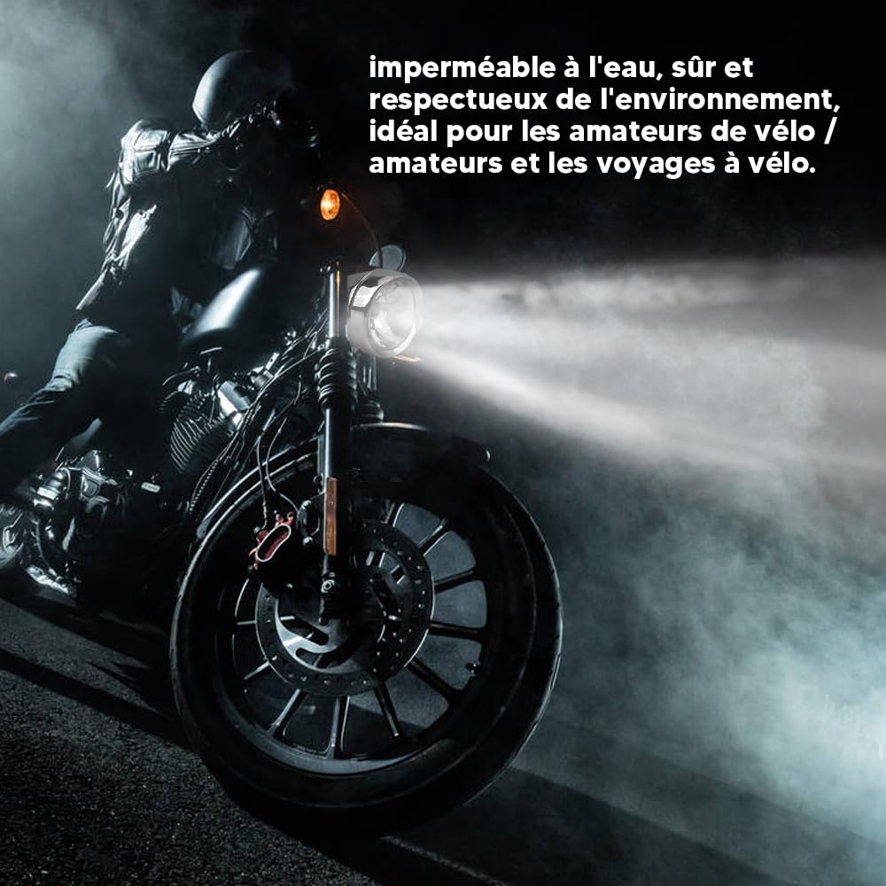 12V 6W Fanale Ovale per Bici Frontale,Luce Posteriore Che Genera Elettricità,Fanale Posteriore della,Dinamo del Generatore di Attrito del Fanale Posteriore della Bici Motorizzato della Bici