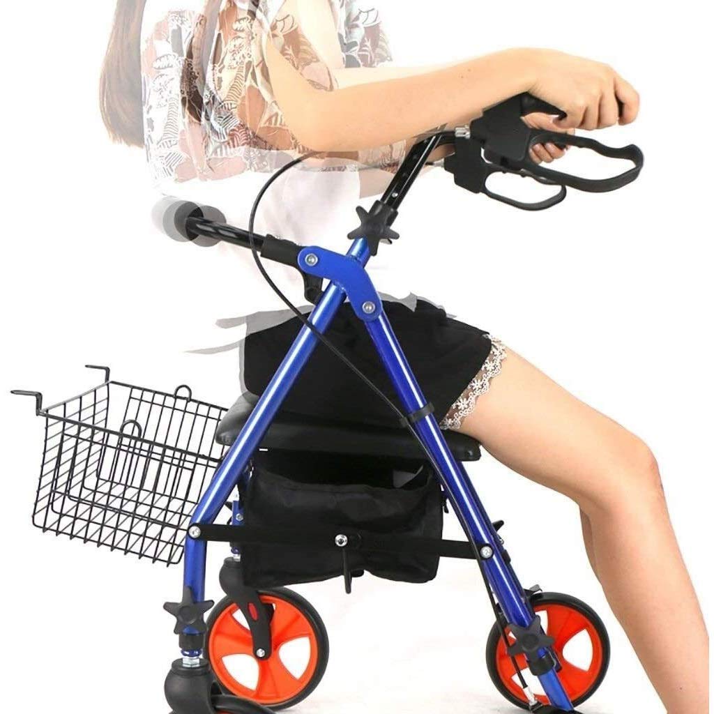 Polegaj na chodziku dla seniorów Rollator Lekki rollator Chodzik transportowy z siedziskiem Osoby starsze Chodzik Sprzęt rehabilitacyjny Regulacja wysokości Wygodny rocznica vision