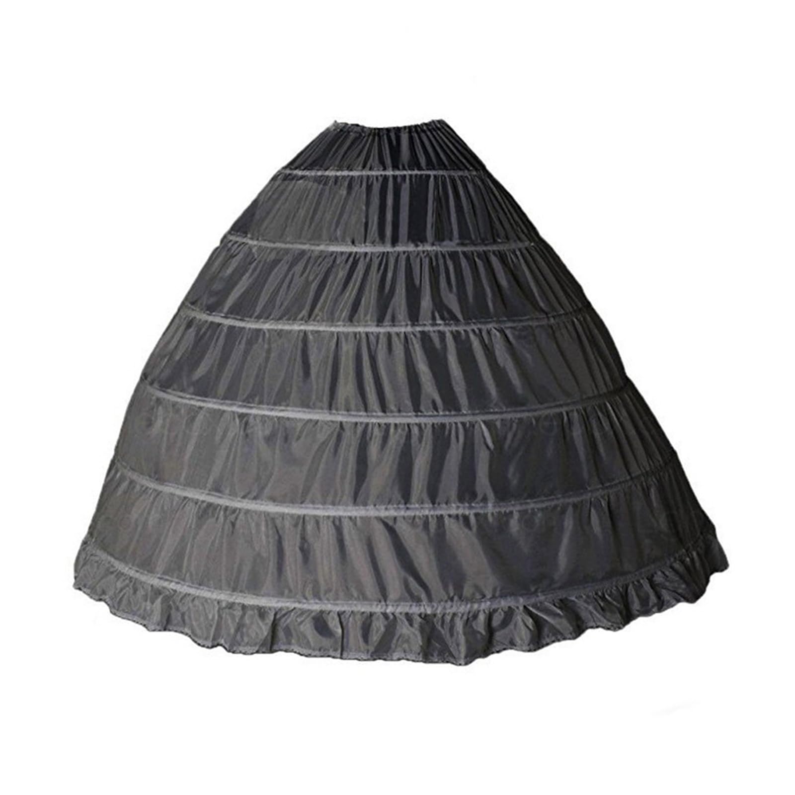 Jupon de Mariage Pliable avec 6 cerceaux, sous-Jupe Bouffante structurée pour Robes de Bal, Robes de soirée, Accessoires de Robe Formelle, Robe de mariée Crinoline, Accessoires de Robe Formelle
