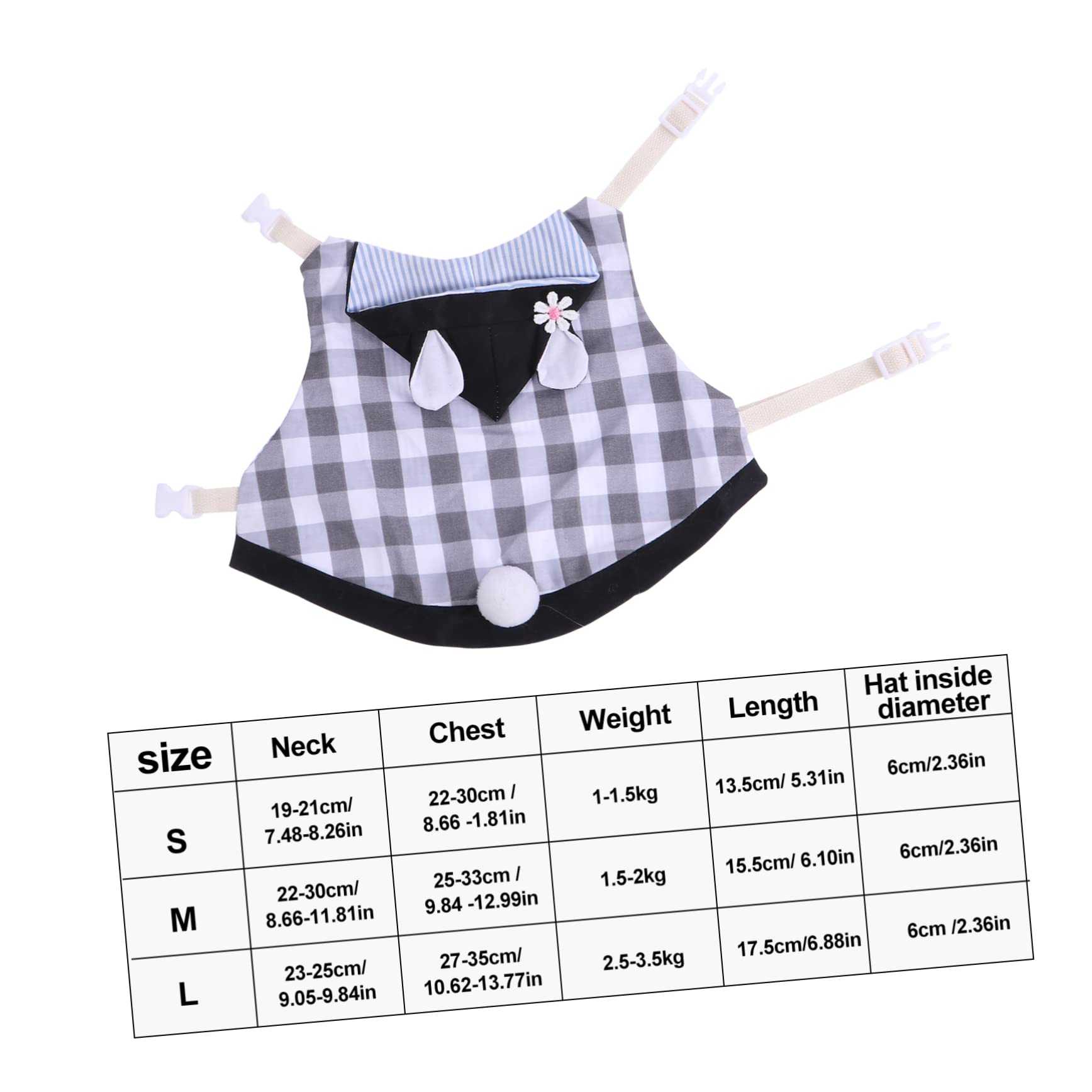 ERINGOGO Hamster Harness Leash Set Adorable Bunny Costume for Pets Breathable Vest for Outdoor Walks and Parties Pet Accessories for Rabbits and Guinea Pigs