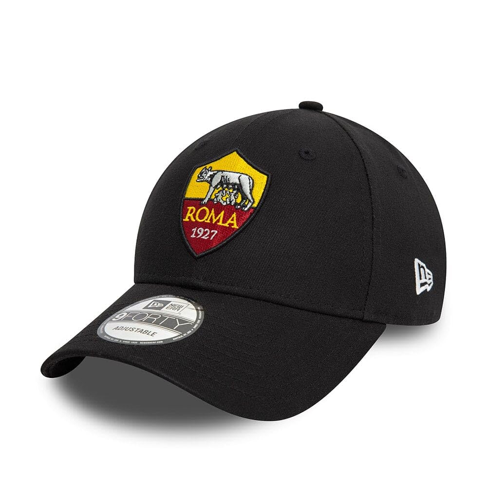 New Era Men's Core Team Logo 9Forty As Roma One Size Fits Most Dark red