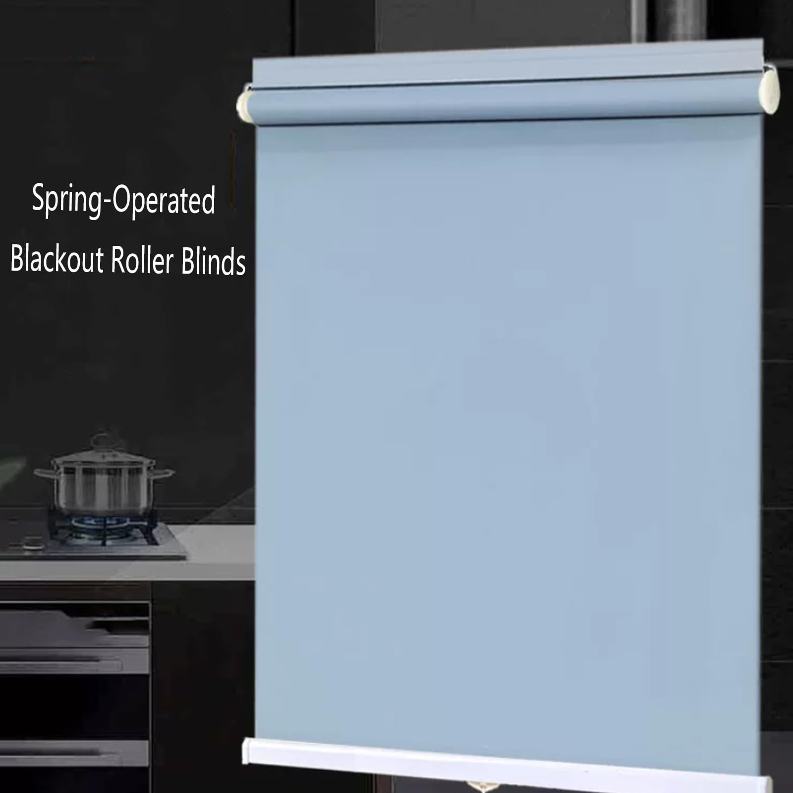 Store Enrouleur Occultant pour Fenêtre,Rideaux Occultants de Protection Solaire,Automatiques à Ressort Store Occultant Et sans Perçage Pare-Soleil,pour Bureau,Largeur X Hauteur (110cm x 150cm)