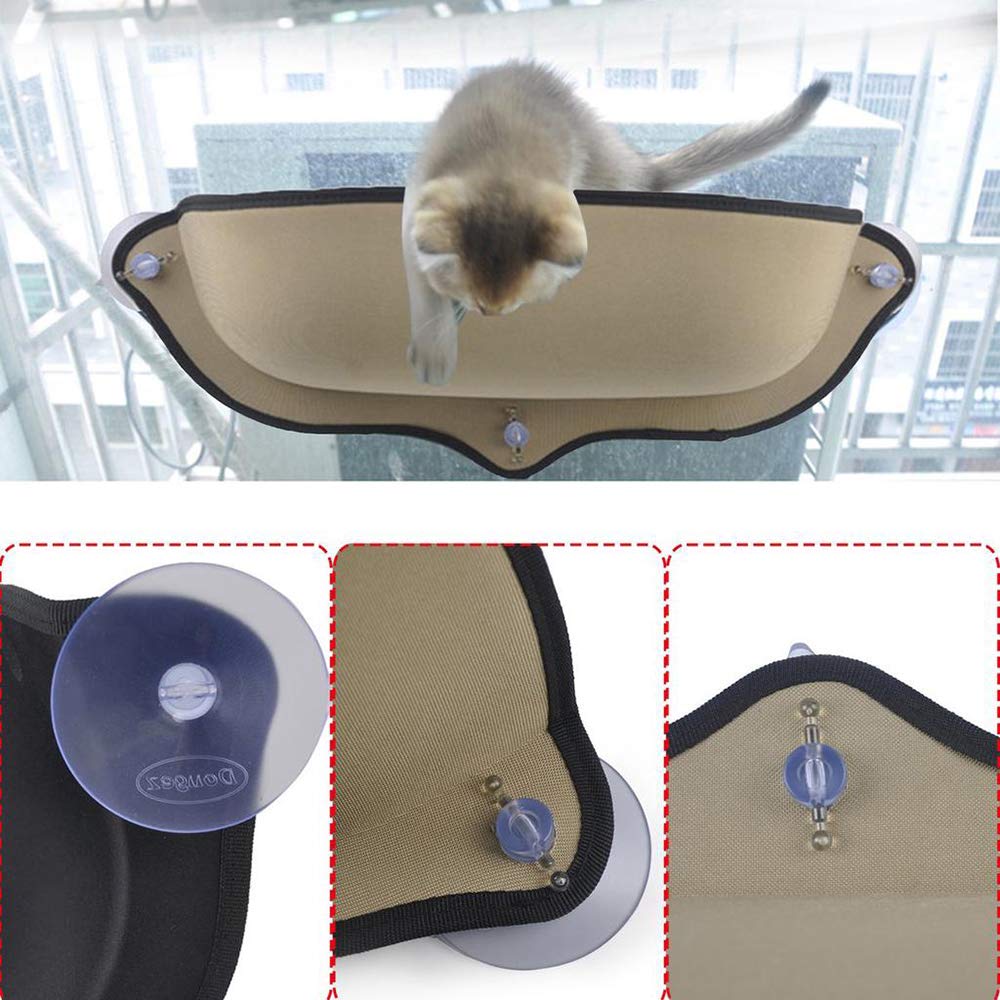 Hamaca Mascota/Hamaca de Gato Cama de la ventana del gato, asiento de la ventana de la hamaca del gato, la ventana de ahorro de espacio for el gato montado en la ventana for un pequeño gato interior c