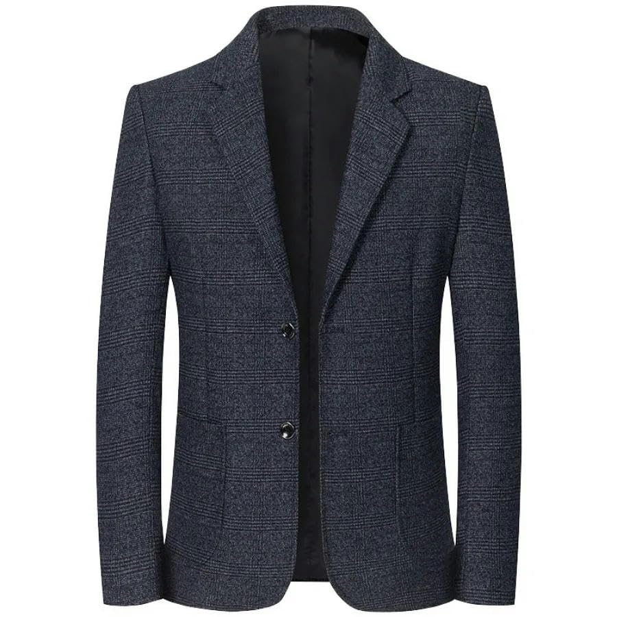 Men's Blazers Single Breasted Autumn Winter Two Buttons Double Pockets Suits Men's Business Casual Suits Jacket4