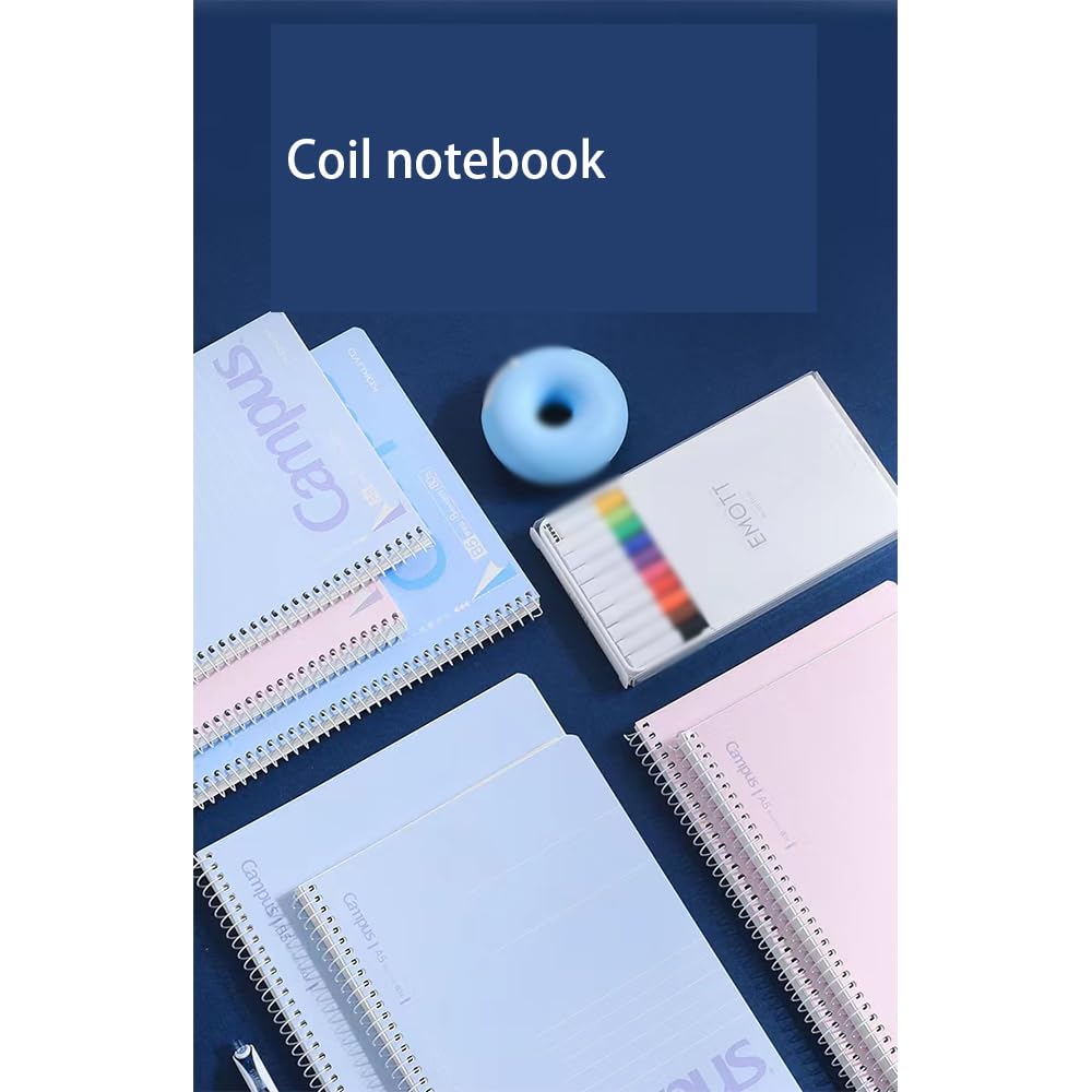 Amazon.co.jp: スパイラルノート2冊、B5 25.2*17.9cm/9.9*7in、横線