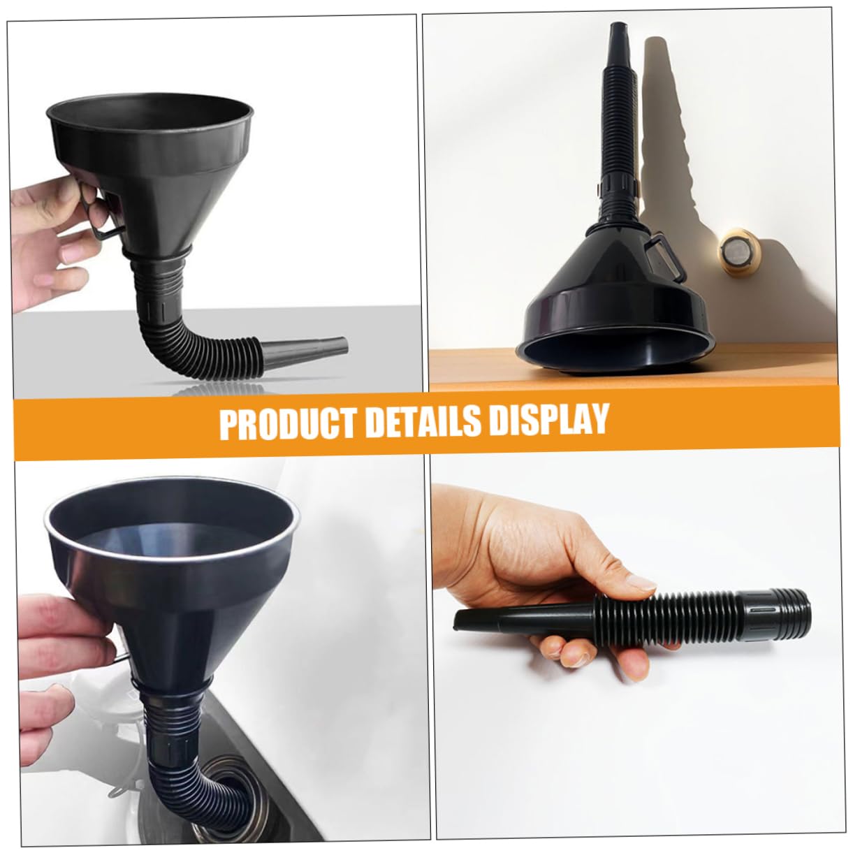 2piezas Embudo De y Combustible Para Motocicletas y Automóviles De Versátil y Resistente Para Trasvase De Fluidos Filtro