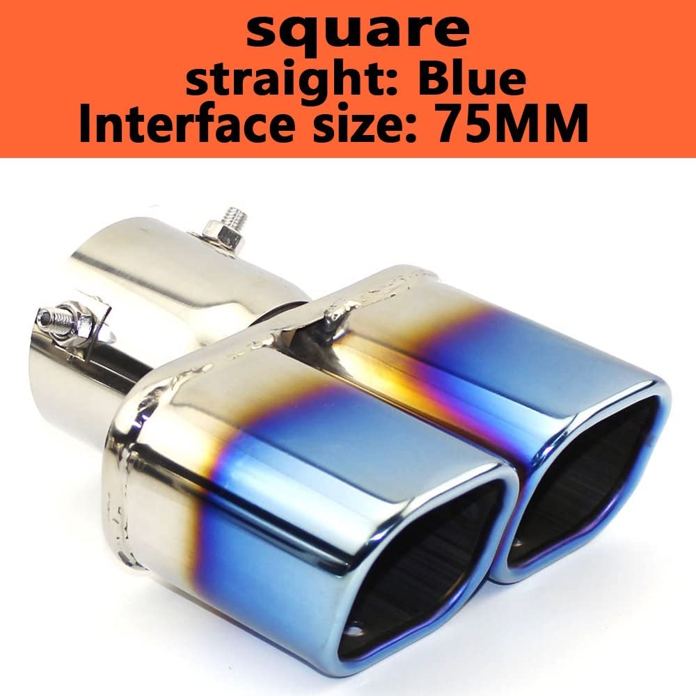 Amazon.co.jp: テールパイプ 60MM 75MMユニバーサルカーステンレス