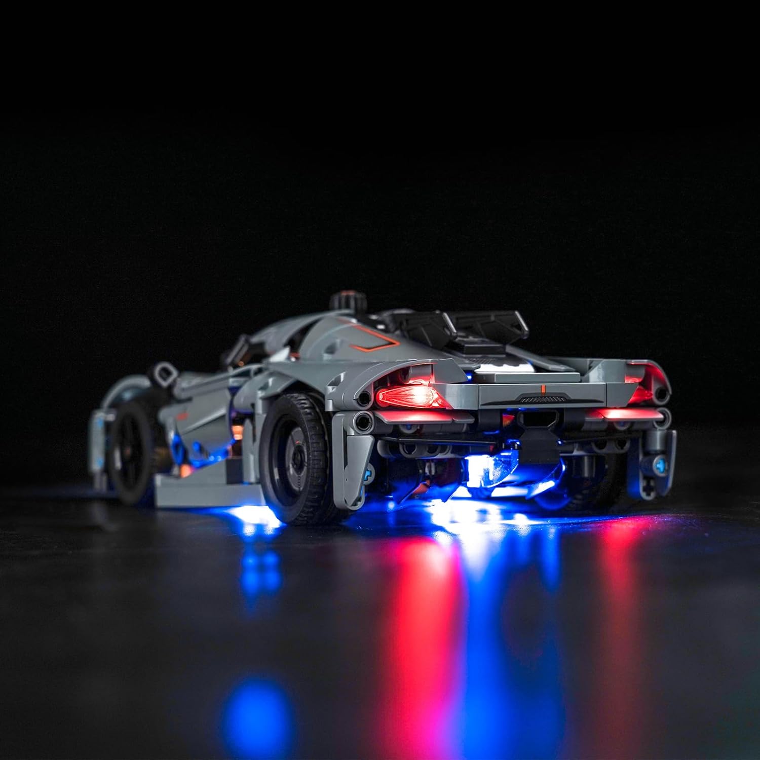 Upgraded Led Light Kit for Lego Technic Koenigsegg Jesko Absolut Grey Hypercar Building Set, RC Version Compatible with Lego 42173 (Model Not Included)