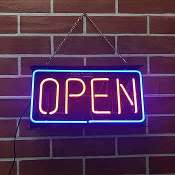 Amazon.co.jp: ネオンサイン 「OPEN」 ランプ ネオン管 店舗