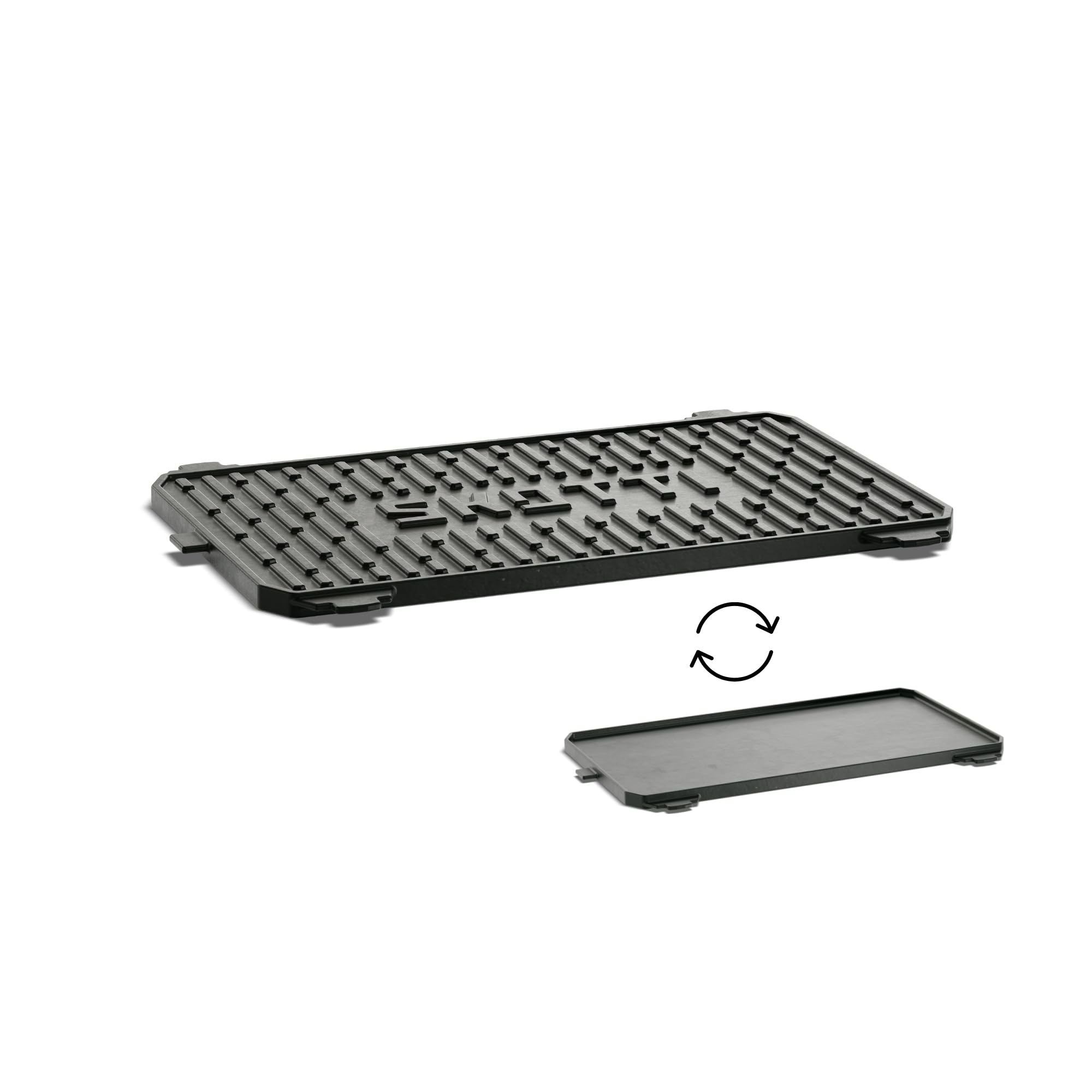 SKOTTI Kast, Gusseiserne Grillplatte für SKOTTI Grill, Plancha, Griddle, Sehr massives Material, für Fleisch, Fisch und Gemüse - Skotti Grill Zubehör