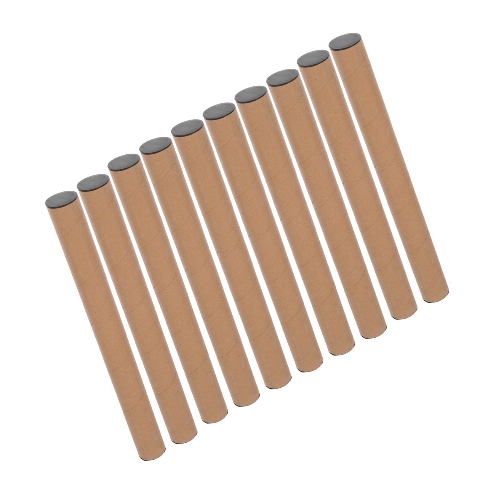 WOONEKY 10 Szt. Sztuk Rurek Do Wysyłki z Papieru Kraft Trwałe Ochronne Do Bezpiecznego i Przechowywania Plakatów Dzieł Dokumentów i Rękodzieła