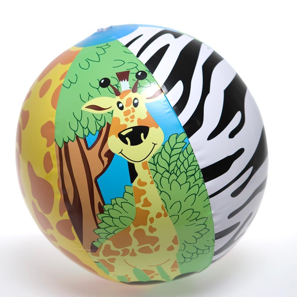 16" ZOO ANIMAL BEACH BALL