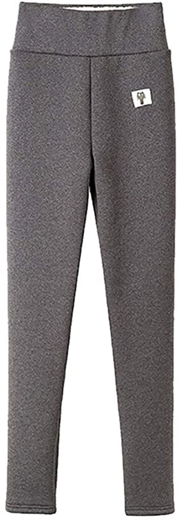 GOUJIAN Collants Thermiques Hiver Femmes Leggings en Laine De Cachemire Épais Coupe-Vent Hiver Chaud Leggings Élastiques Pantalons Doublés en Polaire Collants Épais pour Filles Dames