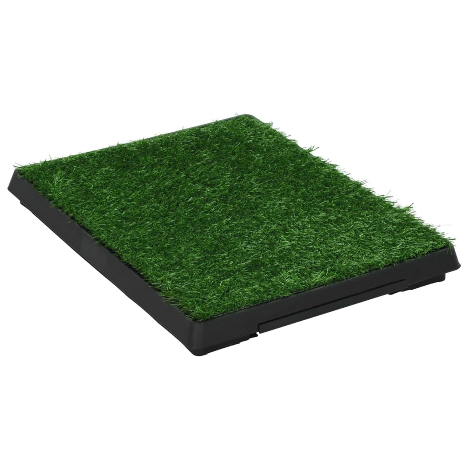 Toilette Animali con Vassoio e Prato Finto Verde 63x50x7cm WC,Materiali per l'addestramento dei Cani,Tappetini igienici per cani-170766