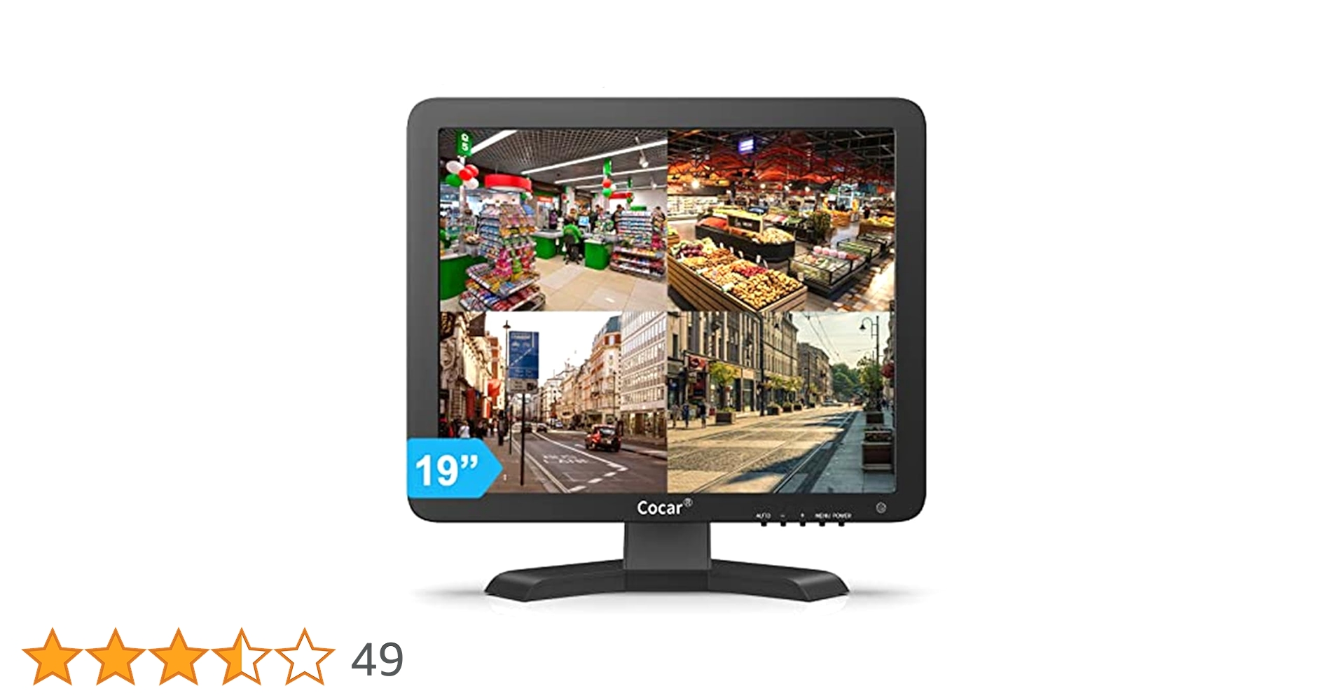 Amazon.co.jp: 19インチ CCTV モニター VGA HDMI AV BNC、4：3