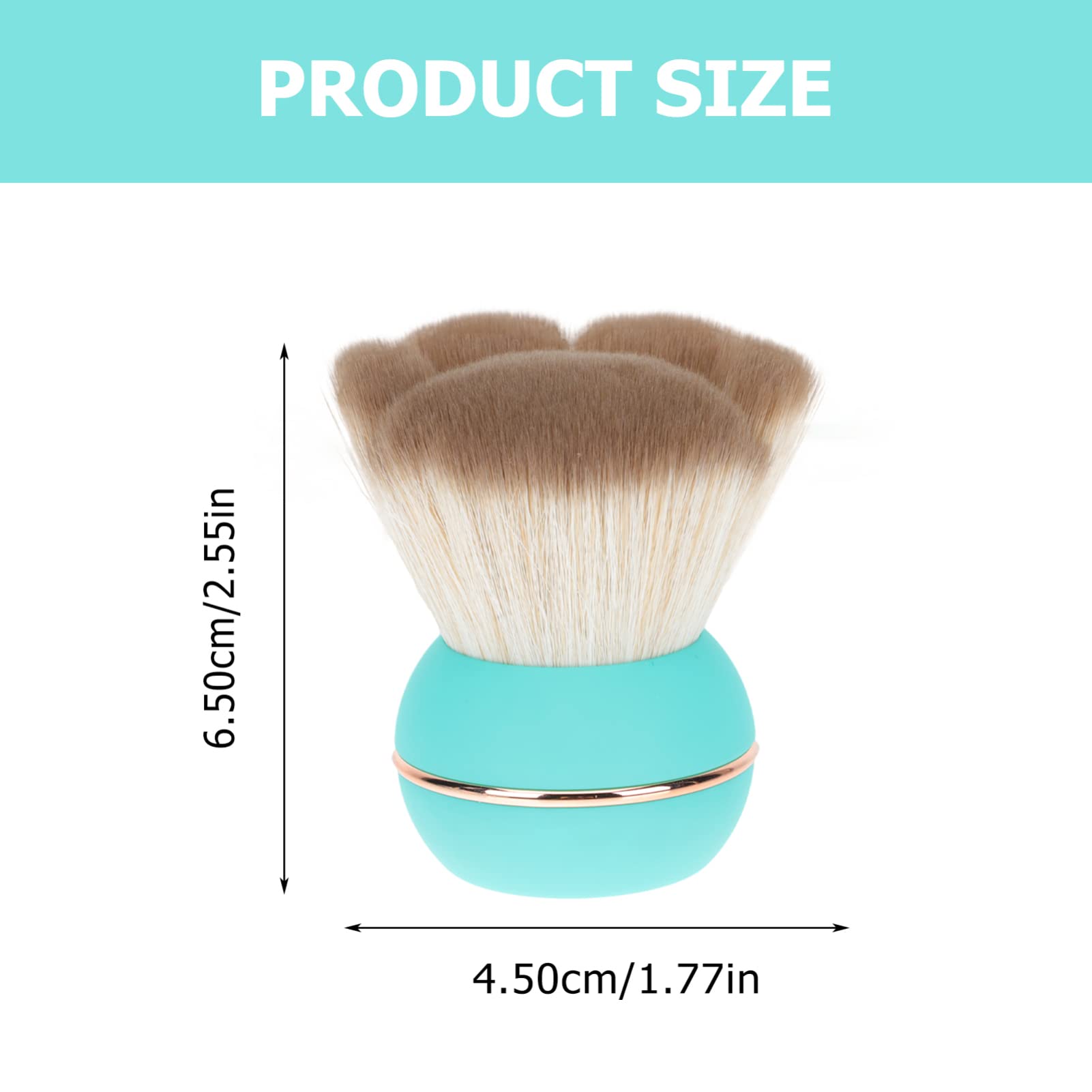 SHERCHPRY 1Pc Portable Makeup Powder Brush Durable Female Cosmetic Applicator for Blush and Shading Cat Paw Design for Travel No Shedding Multi Functional Beauty Tool