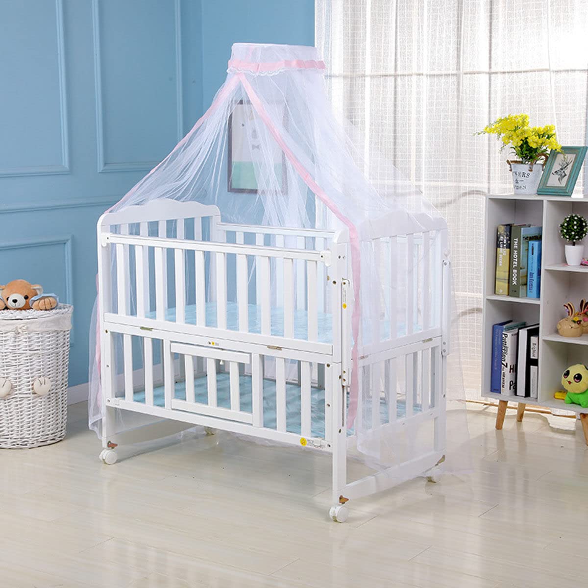 Yuehuamech Baby Mosquito Net Bed Canopy Cot Net Dome Ceiling Mosquito Net Net Crib Mosquito Mesh Hanging Bed Net Mosquito Bar Keep Your Baby Away From Mosquitoes