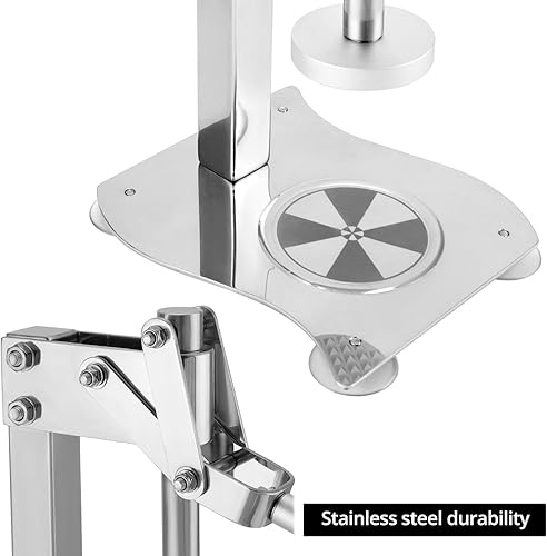 Miniatura 3 de QWORK Exprimidor de limón de escritorio manual resistente, 304 de acero inoxidable multifuncional naranja Juicer fruta y nueces trituradora con