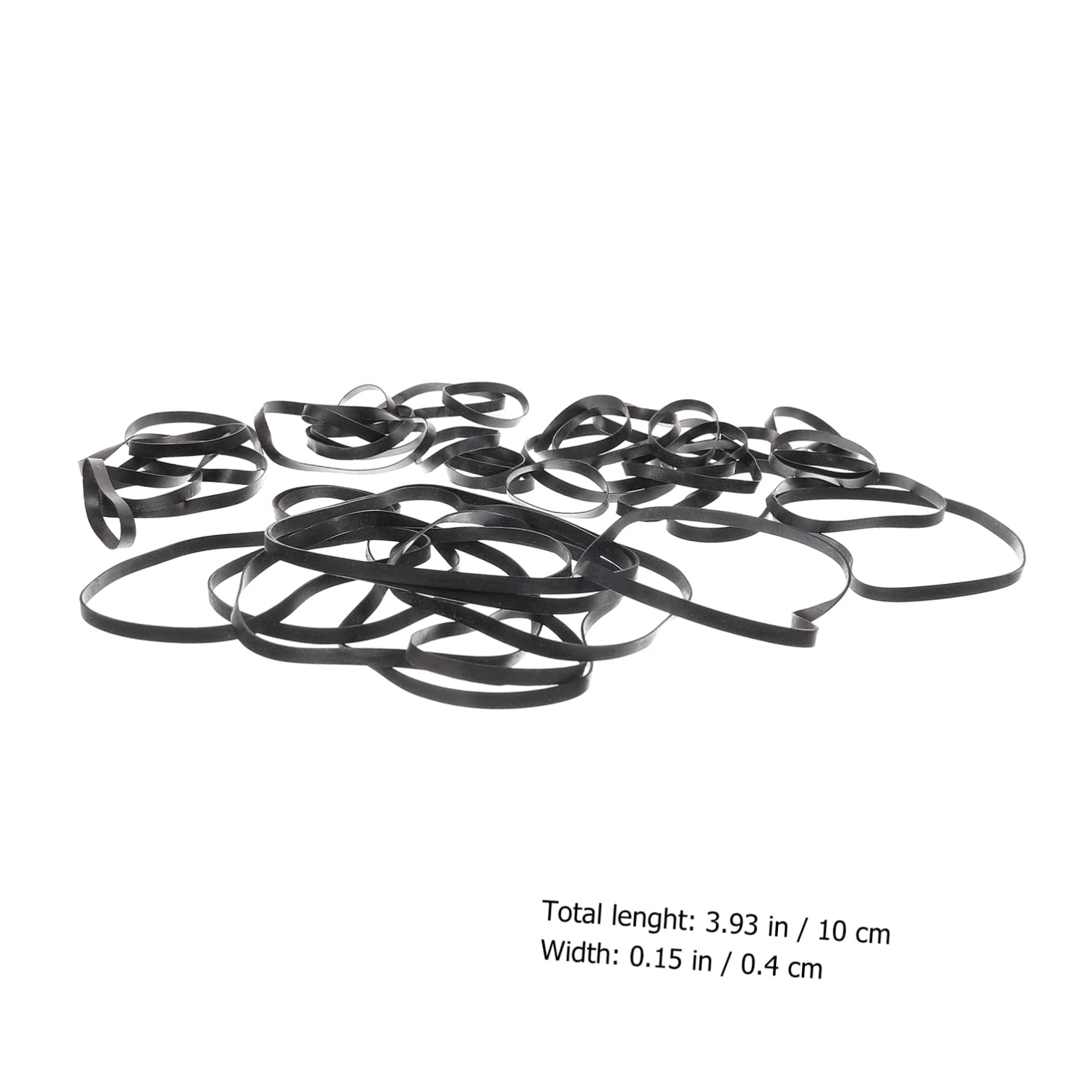 HOMSFOU Courroies de Lecteur de Cassettes 50 Résistance à l'usure Bruit en Caoutchouc Noir Lot de 50 Pièces Remplacement Fiable et Solide pour