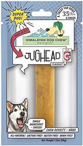Himalayan Pet Supply Jughead Super Cheese Chew Insert, 100% natural, de larga duración, sin gluten, golosinas saludables y seguras para perros, sin