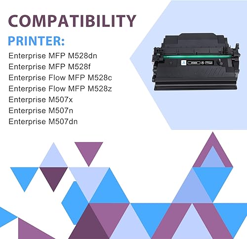 Miniatura 2 de CF289X 89X - Cartucho de tóner negro con chip de alto rendimiento, 2 unidades de repuesto compatibles para HP 89X CF289X 89A CF289A para HP