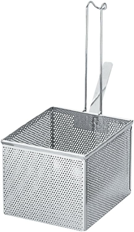 UK 18-8パンチング 共柄角型うどん揚げ 17.5cm×15.2cm [湯