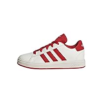 adidas Unisex – Bambini e Ragazzi Grand Court Lifestyle Tennis Lace-up Shoes, off White Collegiate Red Core Nero, 36 EU