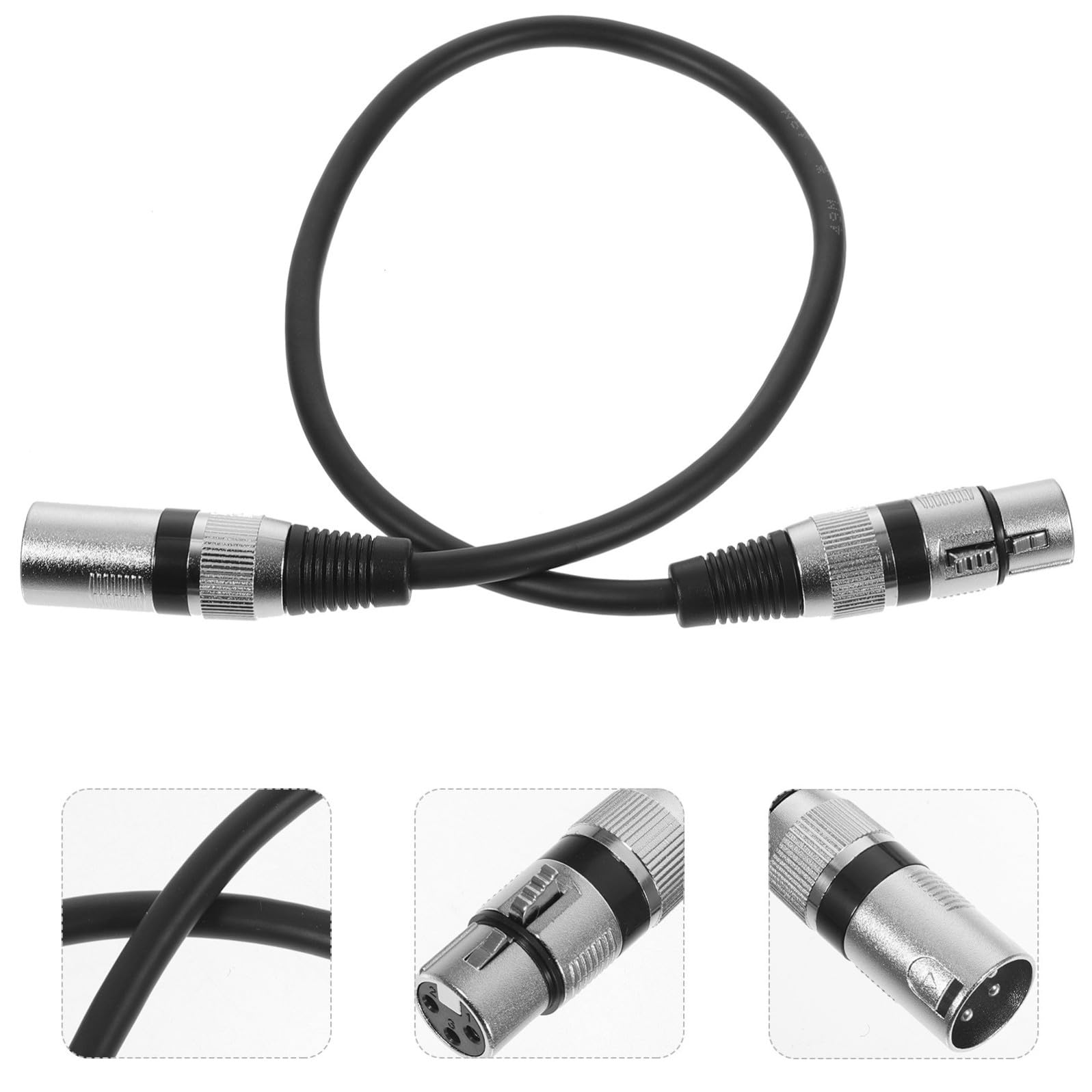 MAGICLULU Set 6 Cavi Microfono Xlr 3 Pin Maschio-femmina in Rame senza Ossigeno da 0,5m, Trasmissione Efficiente per Dispositivi Audio e Sistemi Ktv