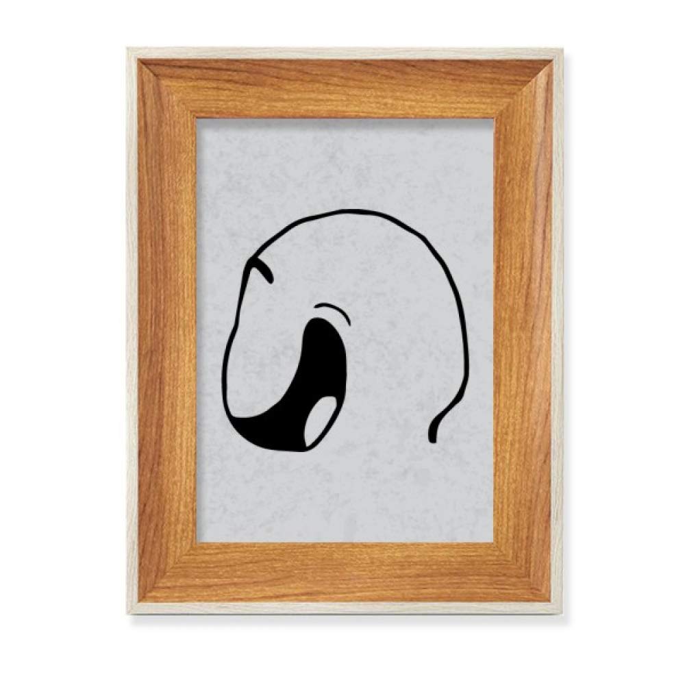 Cadre de Photo en Bois Smiley Noire pour Décorer votre Bureau avec Art et Tendance