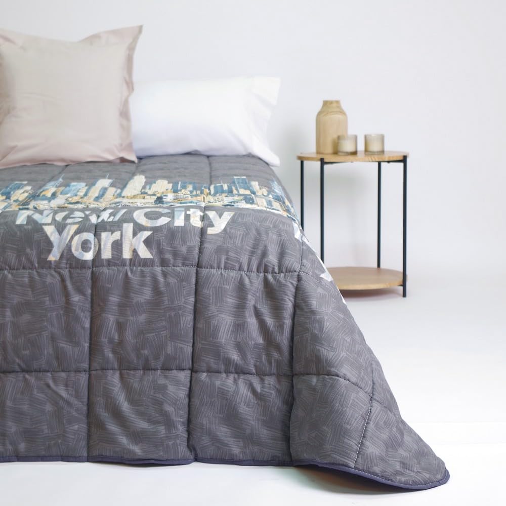 10XDIEZ Edredón Invierno Ellis (Plomo - Cama de 105cm)