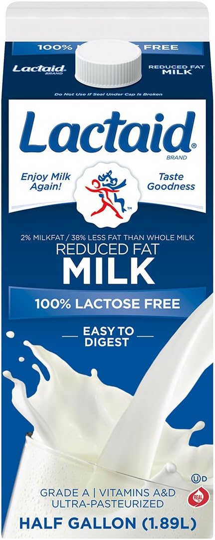 Lactaid 100 2% Reduced Fat Milk, Half Gallon, 64 oz