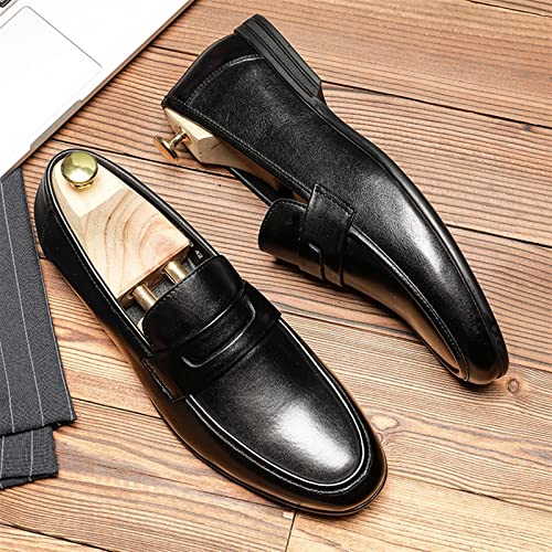 Loafers for Men Breathable Simple Penny Loafers Leather Slip Resistant Flexible Lightweight Fashion Slip-ons2