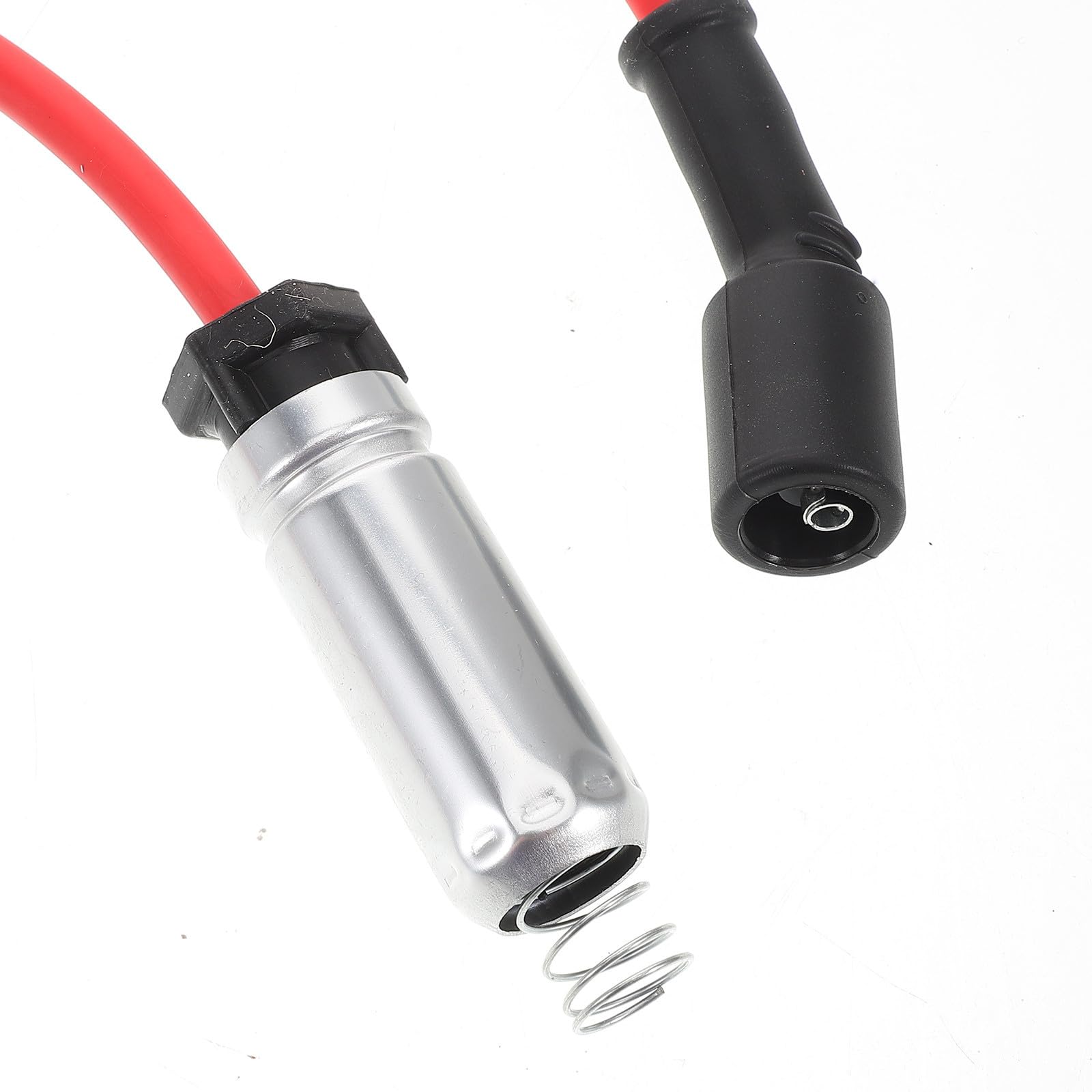 POPETPOP Juego de 8 Cables de Bujía de Encendido para Coche, Repuesto Compatible con Motor de 8 Cilindros, Cables de Alta Temperatura para Piezas de Encendido Automotriz