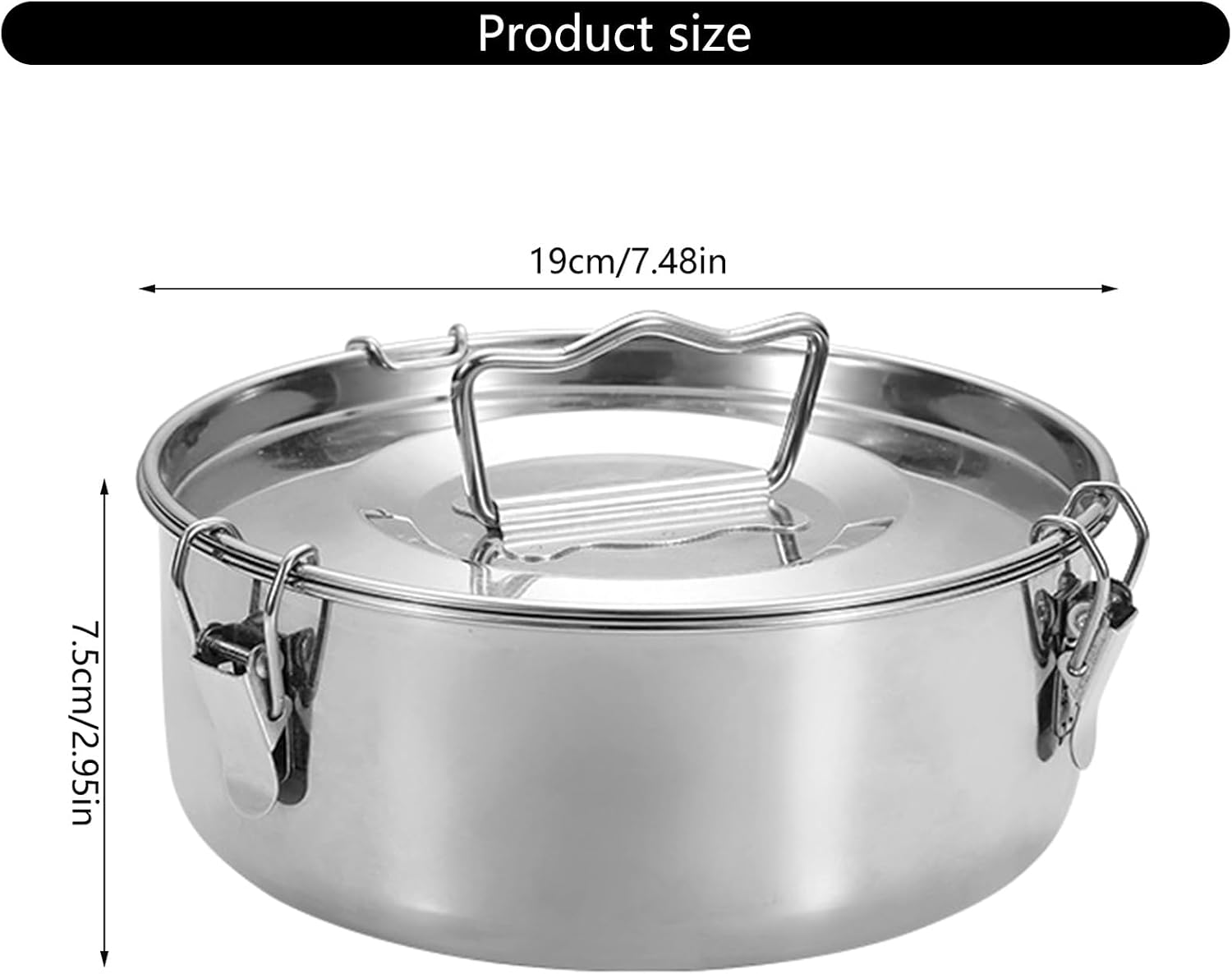 Pie Quiches Flan 304 Stainless Steel Secure Locking Lid for Lasagna Cheesecakes Dessert Baking Multipurpose Design Cooking for Dessert