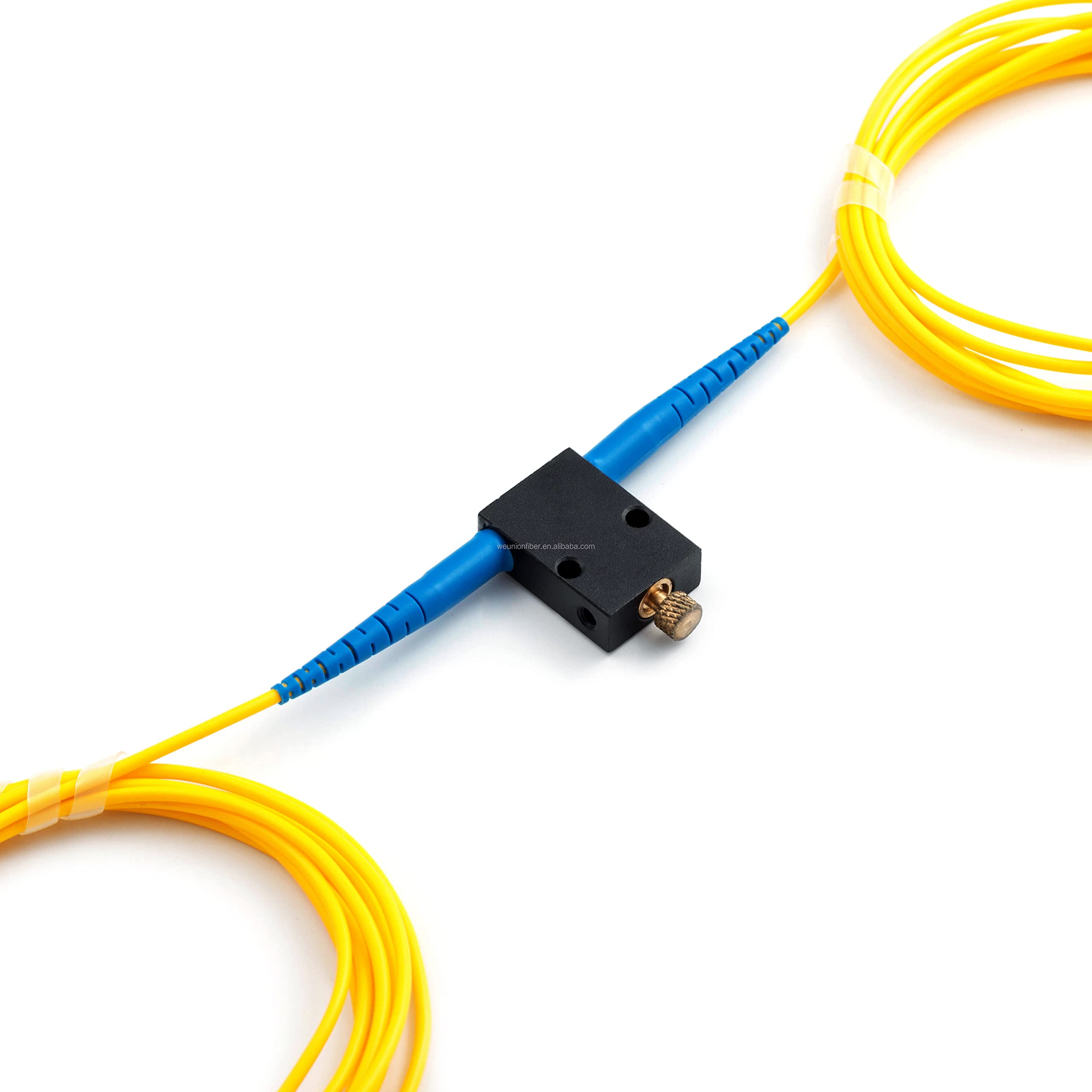 CHB - Attenuatore ottico variabile VOA da 3 metri in cavo a fibra ottica costruito cavo patch 1-50dBm 1310nm 1550nm singolo modo OS2 cavo (SC/UPC - SC/UPC)