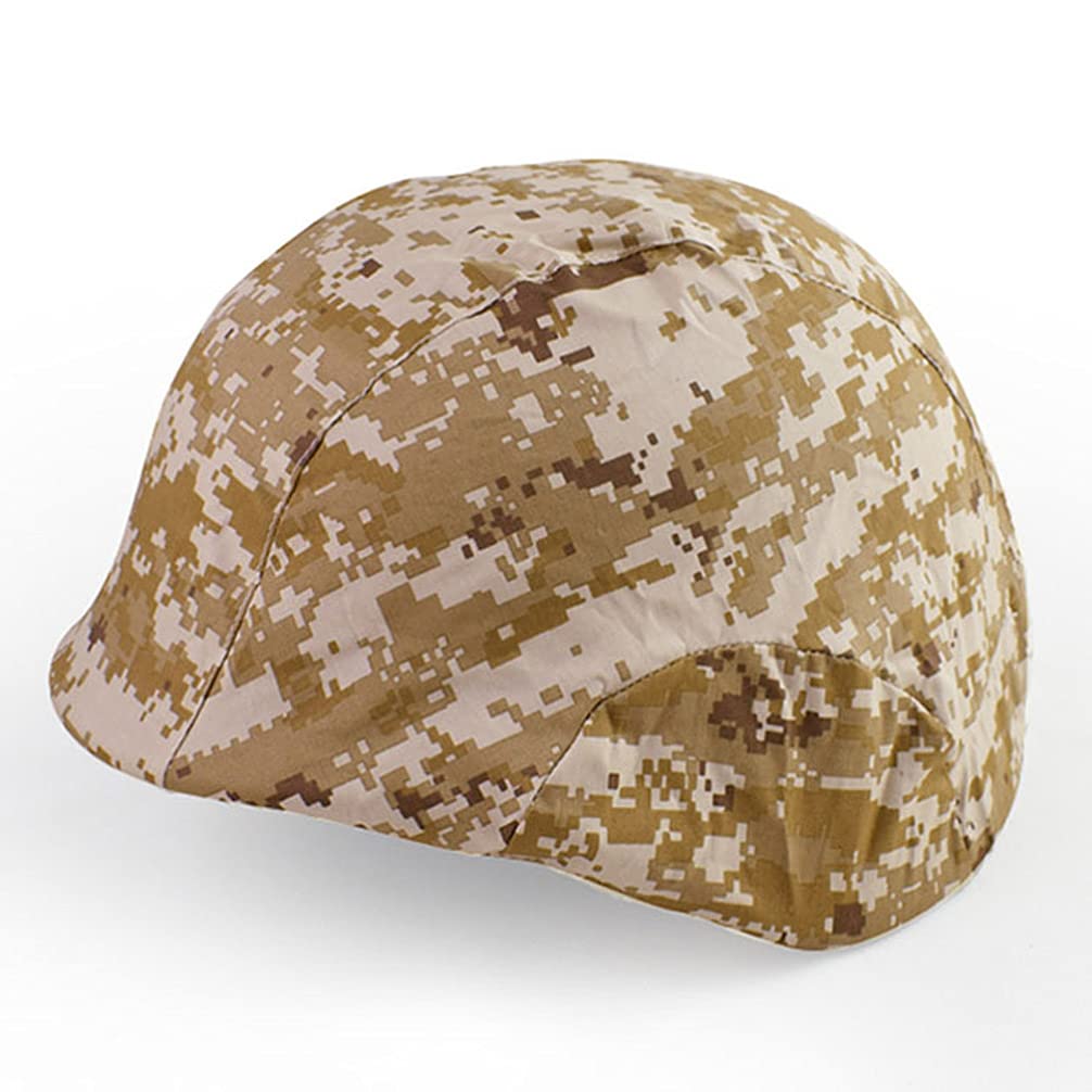 BESPORTBLE Camouflage Helmet Cover Digital Pattern Brown for Hunting and Outdoor Activities Durable Comfortable and Thick for Enhanced Protection