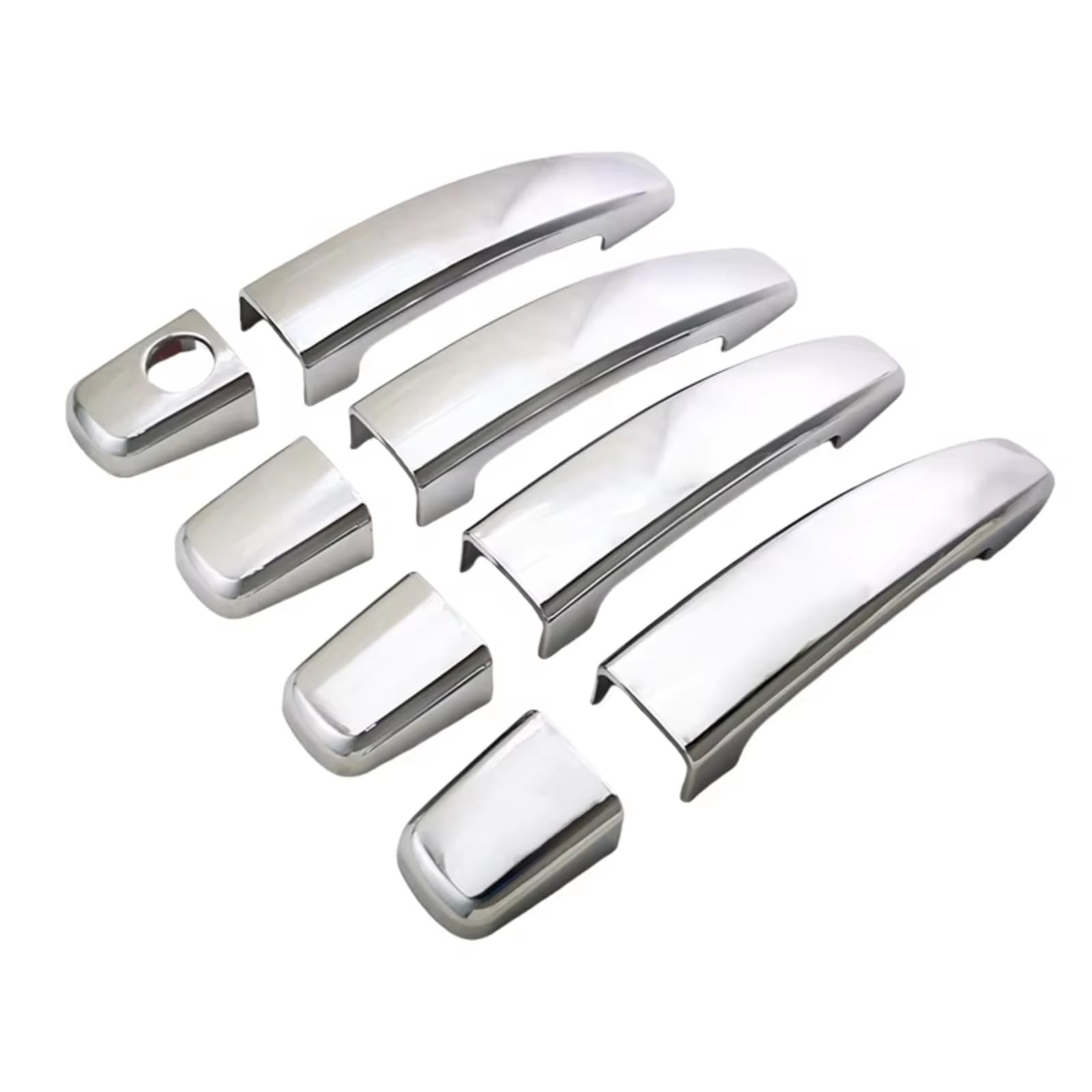DSPOLIMV Outer Door Handle Cap Compatible with Chevrolet for Lova 2004 2005 2006 2007 2008 Door Handle Cover ABS Car Exterior Components Decorate