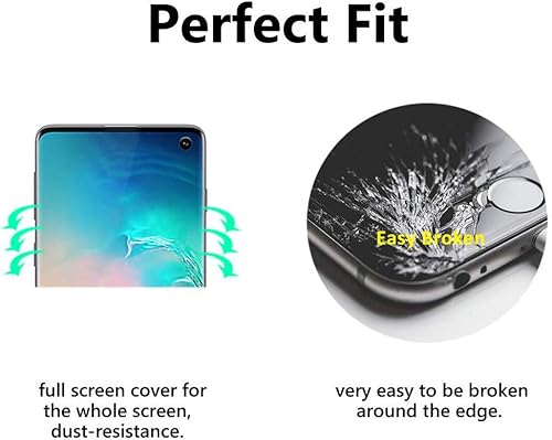 Miniatura 5 de Protector de pantalla de privacidad para Galaxy S10 Plus, soporte de autorreparación, desbloqueo de huellas dactilares, película flexible de