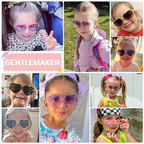 Cute Heart Sunglasses Kids for Toddler Girls Age 3-10 Fashion Sunnies with UV400 Protection2