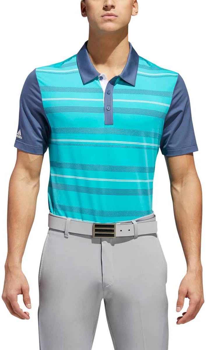adidas Golf Men's Ultimate Novelty Stripe Polo