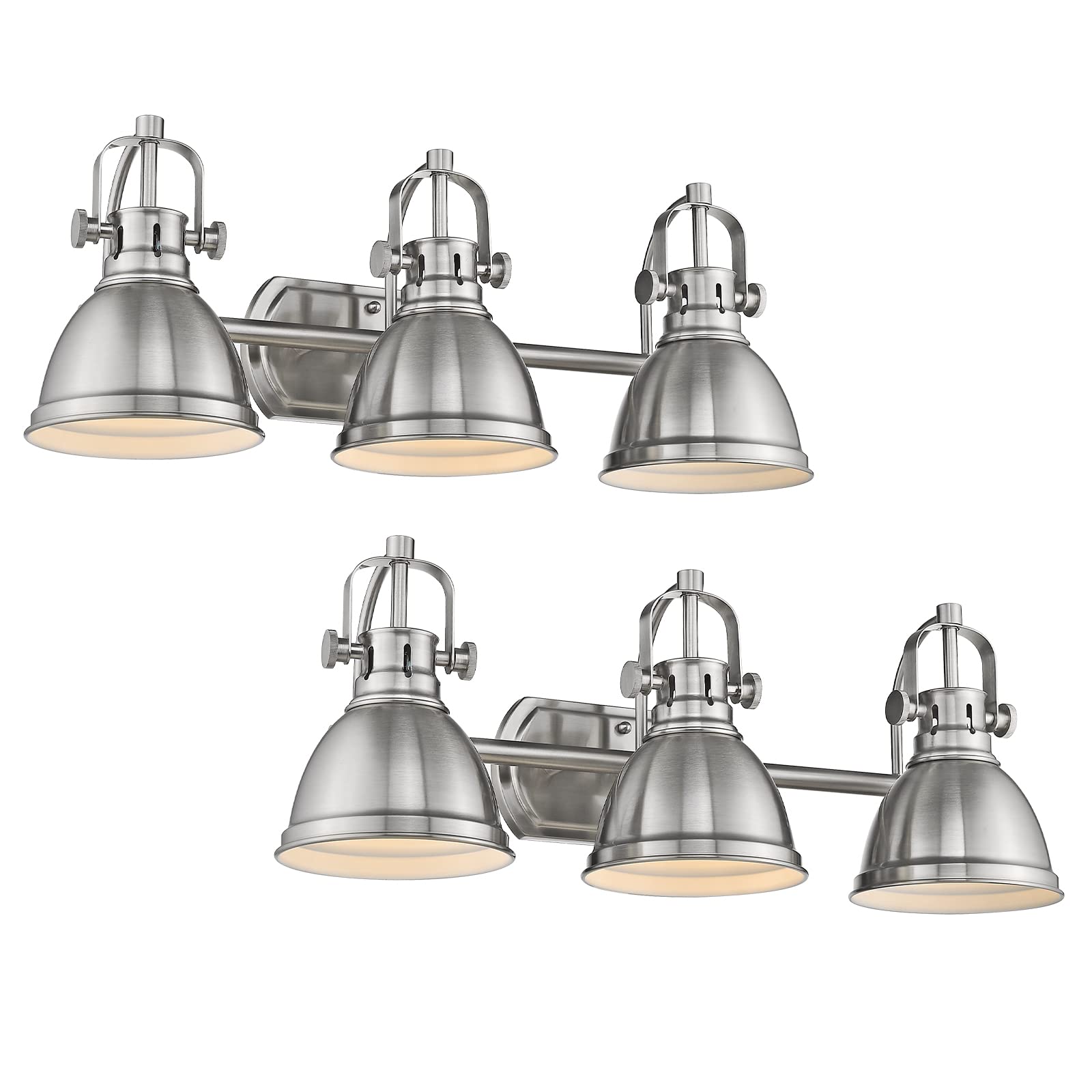 Emliviar 2 Pack Bathroom Vanity Light Fixtures, Modern 3Light Bath