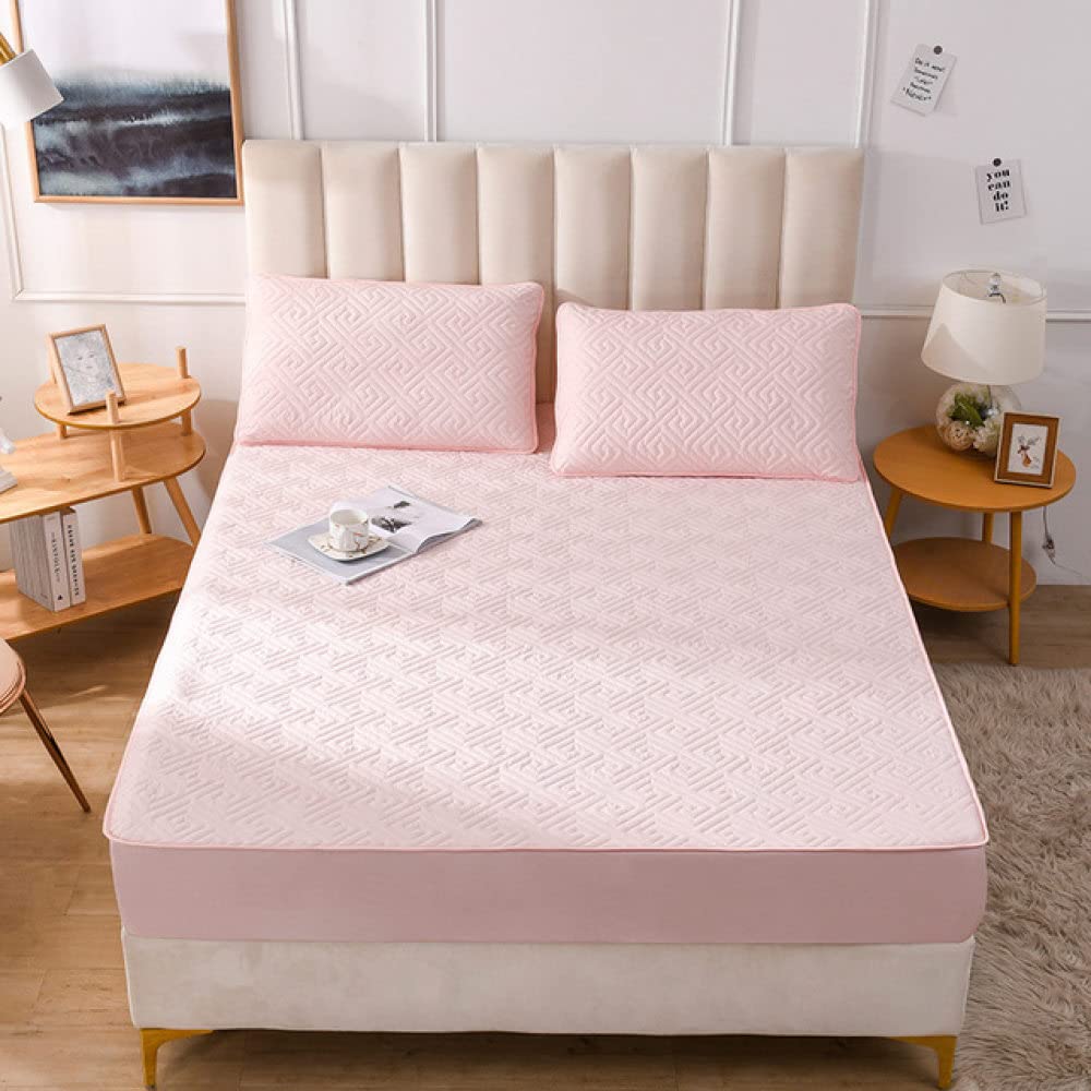 Drap-Housse Doux Matelassé 120x190 avec Élastique Intégral