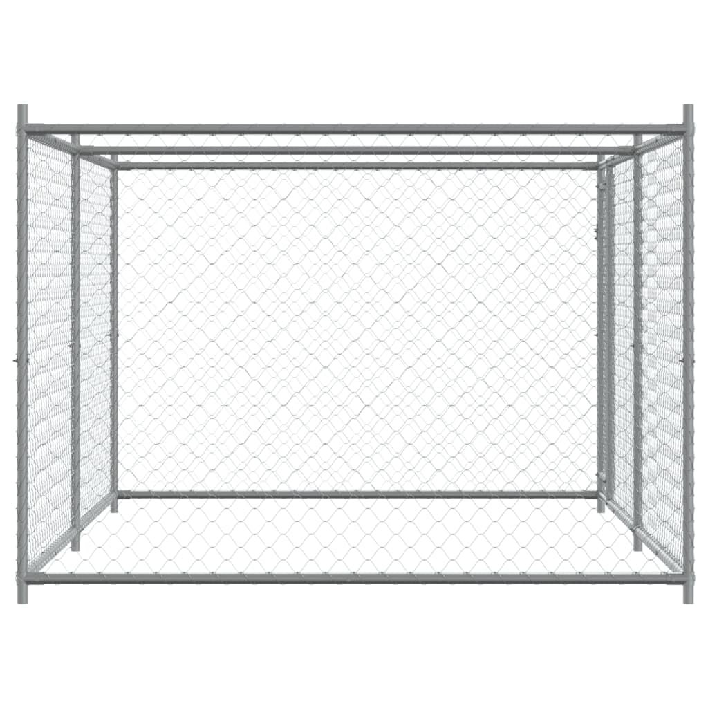 Festnight Perrera de Exterior con Toldo Gallinero de Exterior Grande Jaula para Perros con Cerradura Caseta para Perros Mascotas Animales Perro Grande Exterior 4 x 2 x 1,5 m