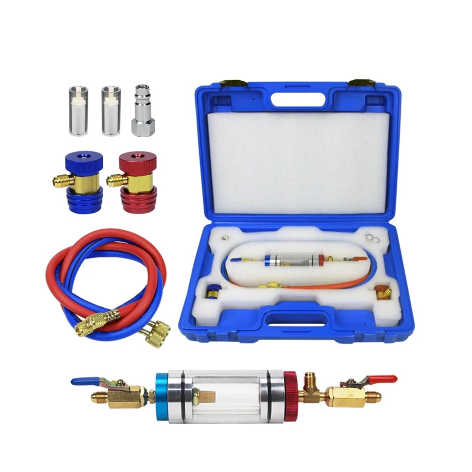 Analizzatore di contaminazione dell'olio for climatizzatori for auto | Tester di refrigerante multifunzione for sistemi di compressione | Strumento di controllo rapido della qualità dell'olio con rile