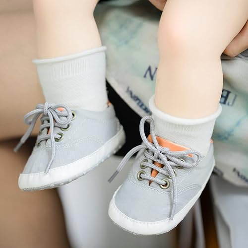 Miniatura 3 de Morbido - Tenis de lona para bebés y niños pequeños, antideslizantes, para recién nacidos, para recién nacidos, para recién nacidos de 0 a 18 meses